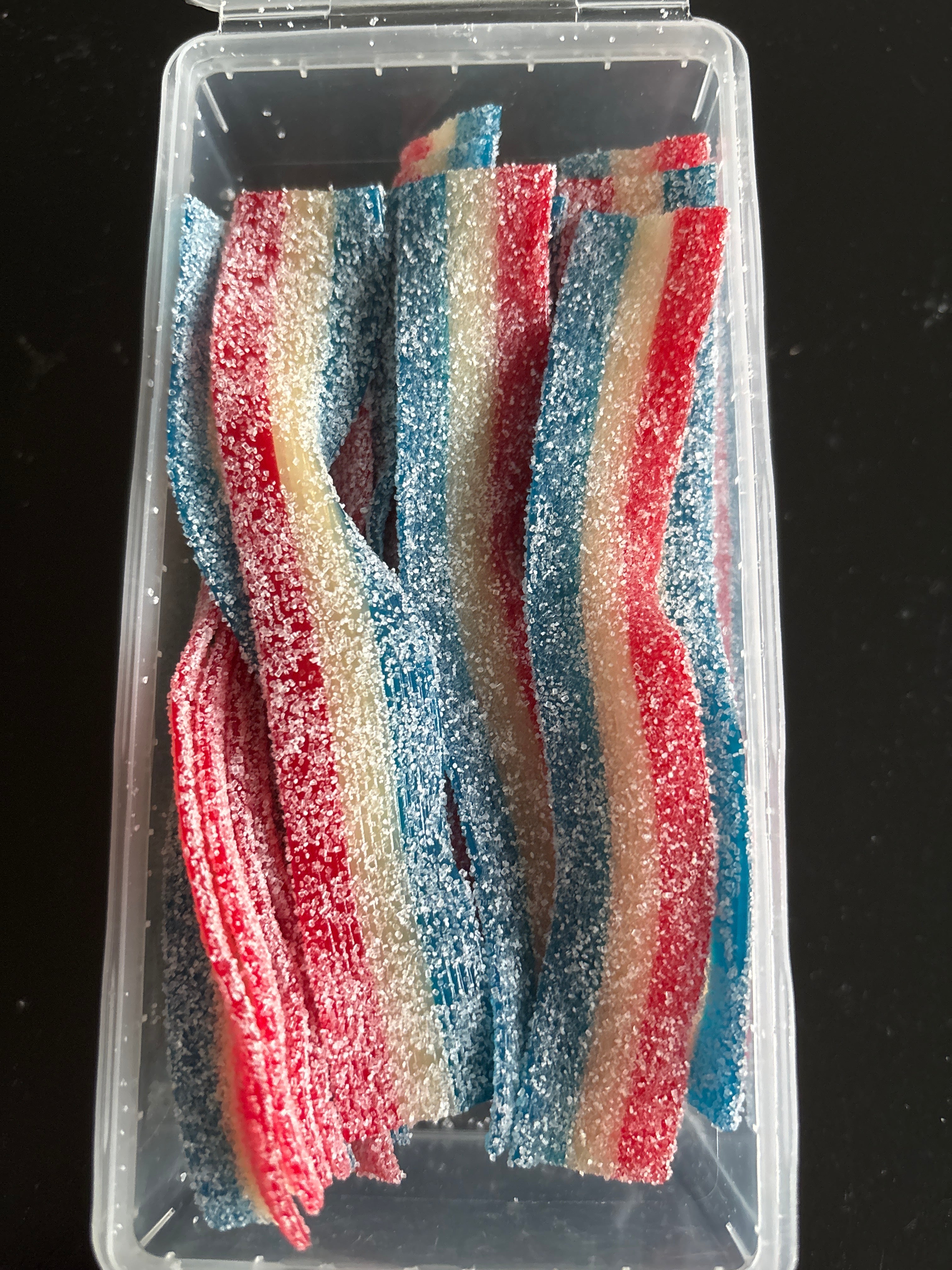 Rubans / langues bleu blanc rouge 2 euros le lot de 10